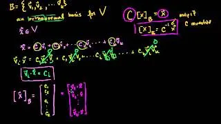 04   Orthonormal bases and the Gram Schmidt process   02   Coordinates with respect to orthonormal b