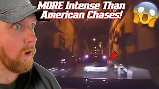 American Reacts to One of the CRAZIEST Police Chases in Europe!