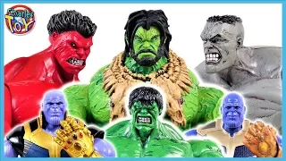 HULK SMASH~! Red Hulk, Gray Hulk, Green Hulk Collection vs Thanos~! - Charles Hero Movie
