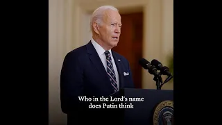 President Biden Speaks on Russia’s Actions in Ukraine