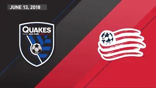 HIGHLIGHTS: San Jose Earthquakes vs. New England Revolution | June 13, 2018