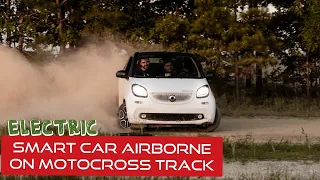 Sliding and jumping in *electric* smart car with Kyle from Out of Spec