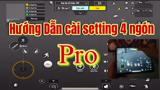 Hướng Dẫn Chỉnh Setting 4 Ngón Như VinhDT | Pubg Mobile Setting 4 Ngón