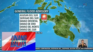 Ilang bahagi ng Mindanao, may banta ng pagbaha ngayong araw - Weather update today as of... | UB