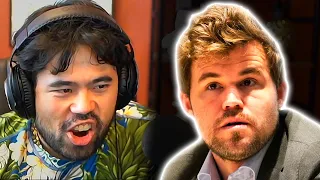 Magnus Carlsen plays the Bongcloud vs Hikaru