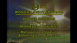 1978-09-11 Denver Broncos vs Minnesota Vikings