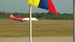 Aserca Airlines DC9-32 Landing at La Chinita International Airport