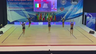 Final World Cup Aerobic Gymnastics Cantanhede 2022  Grup Italy