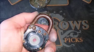 How an Antique JB Miller Keyless JBMKL Combination Padlock Works