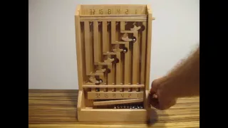 Wooden binary calculator