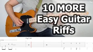 10 Easy Guitar Riffs for Beginners (with Tabs) PART 2