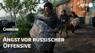 Russische Großoffensive: Evakuierungen im ukrainischen Charkiw | AFP