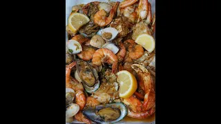 Ginger Lemongrass Crab, Mussel, Clams, & Shrimp Recipe/ Asian Seafood Sauce Recipe