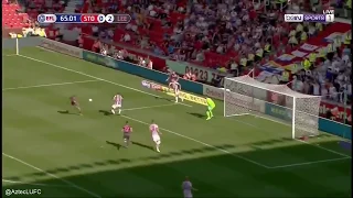 Patrick Bamford scores for Leeds United vs Stoke 3-0