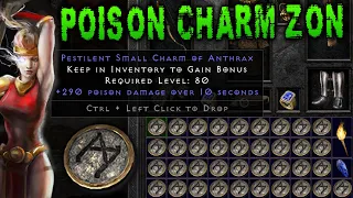 AMAZING POISON CHARM AMAZON (Stacked Inventory!) | Diablo 2 Resurrected