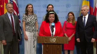 Security Council President and others on Iraq - Security Council Media Stakeout (8 August 2018)