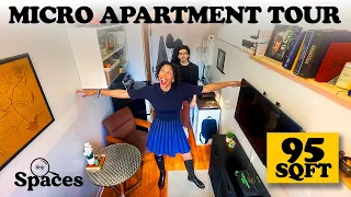 Inside the SMALLEST Apartment in NYC (95 sqft) | Tiny Spaces