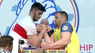 EUROPEAN ARM WRESTLING CHAMPIONSHIP 2022 SENIOR MEN 100 kg RIGHT HAND