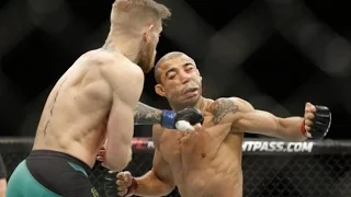 UFC 194 Aldo v McGregor Slow Motion Key Exchanges with Commentary