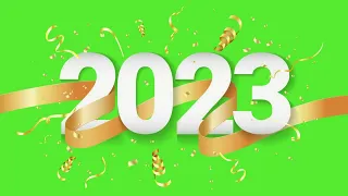 Happy New Year 2023 Green Screen video 2