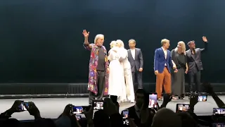 The real Abba on stage after the opening night of Abba Voyage