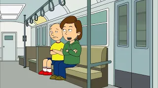 Caillou pees his pants on the bus/grounded