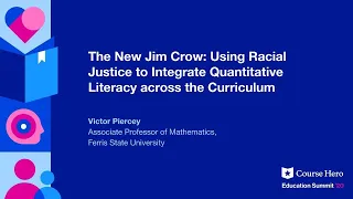 The New Jim Crow: Using Racial Justice to Integrate Quantitative Literacy Across the Curriculum