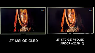 MSI QD OLED vs KTC G27P6 OLED (ARDOR AQ27H10)