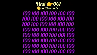 #Brain test😎||Find all the above numbers|in 10 seconds|Trending videos|Logical tricks||Brain power⚡💪