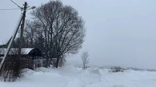 Снежный "армагеддон" в Подмосковье. Фрагмент. 13 февраля 2021 года