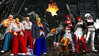 [KOF Mugen] Memorial | Geese Howard vs Iori Yagami [ 4vs4 ]