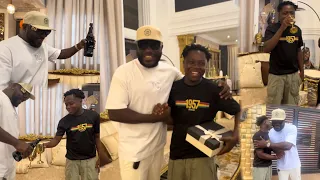 Rich-Man Nhyiraba Kojo Pops Champagne 🍾 For KYEKYEKU In His 5 Million Dollar Mansion