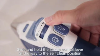 How to use the self-cleaning function of a Rowenta iron