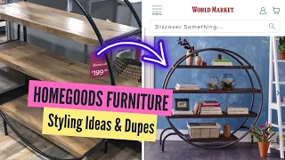 Home Goods Furniture STYLING IDEAS and DUPES | Shop with me HOMEGOODS 2021 | Decorating Beautifully