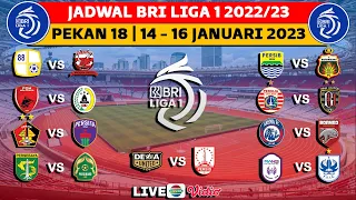 Jadwal BRI liga 1 Hari ini Pekan ke 18 - Persija vs Bali united - Persib vs Bhayangkara - PSM vs PSS