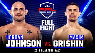 Full Fight | Jordan Johnson vs Maxim Grishin 2 (Light Heavyweight Quarterfinals) | 2019 PFL Playoffs