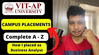 Complete details of Campus Placements at VIT-AP University | placement in vit ap | for all students🔥