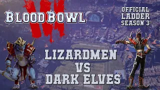 Blood Bowl 3 - Lizardmen (the Sage) vs Dark Elves - Ladder Season 2 Game 11