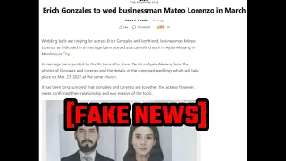 The Wedding Of Erich Gonzales and Mateo Lorenzo is a FAKE NEWS #StopTheSpreadOfFakeNews #Trending