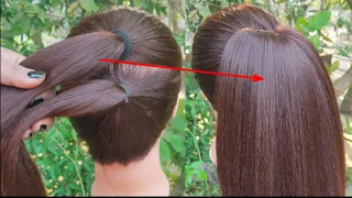 New Ponytail Hairstyle With Trick || Everyday Hairstyle || Easy School, Collage Girl Hairstyle ||