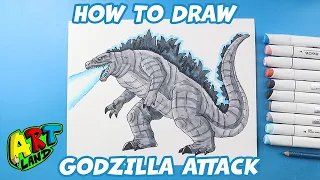 How to Draw Godzilla Attack