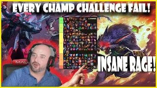 SoloRenektonOnly NEW YOUTUBE CHALLENGE FAIL! Playing every champ! TILT+RAGE with WARWICK TOP