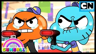 Pojedynek w supermarkecie Gumballa i Darwina | Gumball - Szkolenie | Cartoon Network