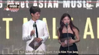 [Vietsub] 161202 MAMA Park Bo Gum & Kim Yoo Jung Presented Awards