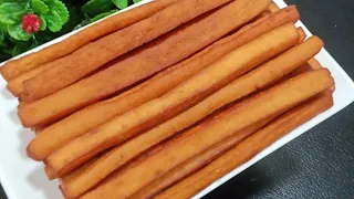 New Style Amazing Sweet  Potato sticks Recipe! Its So Delicious! Crispy Potato Snacks! French Fries