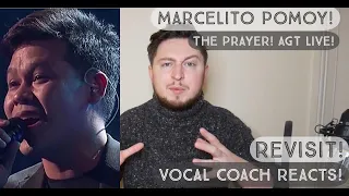 Vocal Coach Reacts! Marcelito Pomoy! The Prayer! Live @ AGT The Champions! (Performance Revisit!)