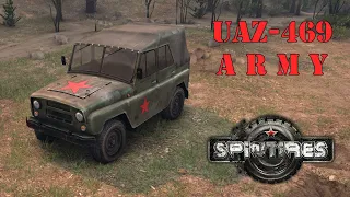 Army UAZ-469 in Spintires