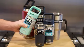 YETI RAMBLER 10oz 18oz & Jr UNBOXING, FULL REVIEW & TEST