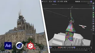 Making of VFX - Mont-Saint-Michel crash [C4D - After Effects]