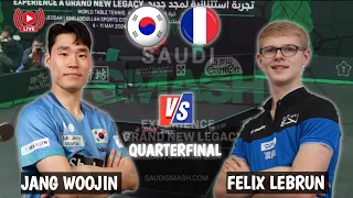 Jang Woojin vs Felix Lebrun Quarterfinal WTT Saudi Smash 2024